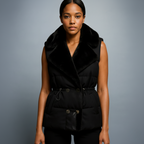 Elena Fleece Puffer Vest