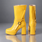 The Monroe Buckle Platform Boots
