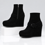 The Delaney Wedge Booties
