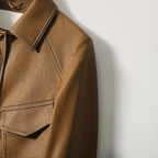 Elena Cropped Vegan Leather Jacket