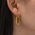 Lyra Modern Hoop Earrings