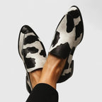 Dakota Cow Print Slip-On Loafer
