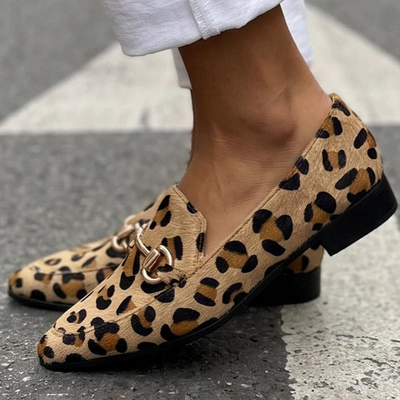 Savannah Leopard Horsebit Loafer