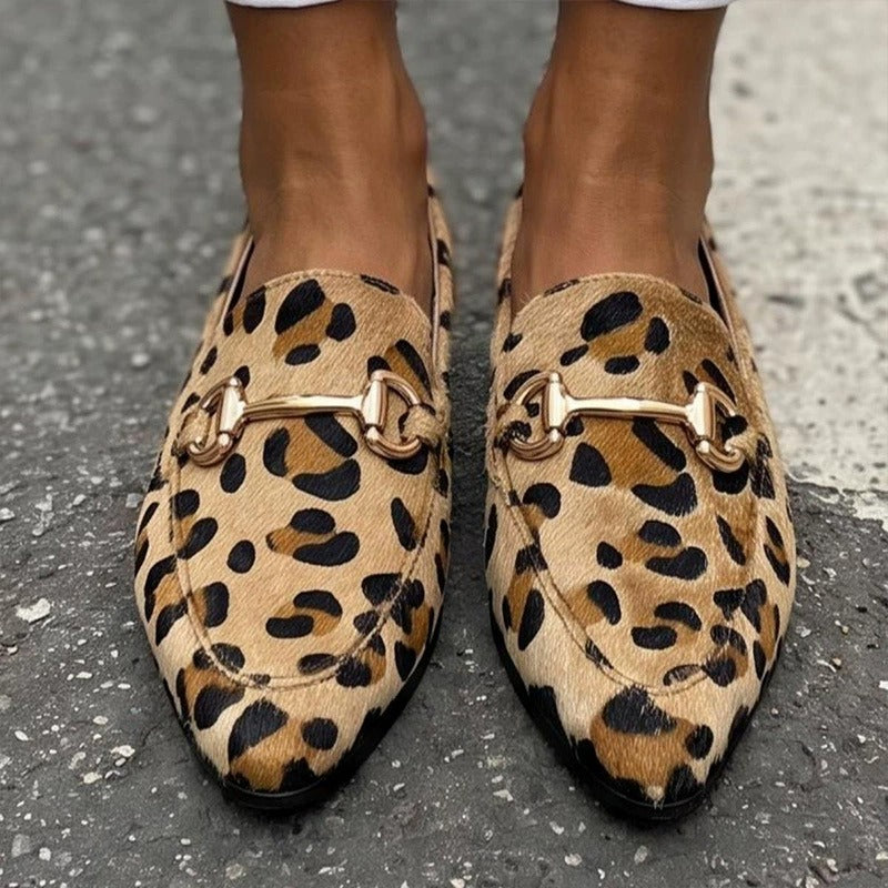 Savannah Leopard Horsebit Loafer
