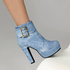 Daisy Denim Boots