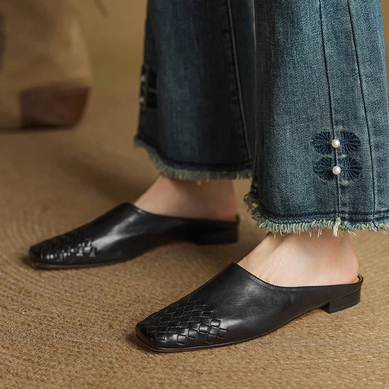 Aspen Genuine Leather Mules