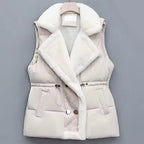 Elena Fleece Puffer Vest