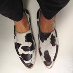 Dakota Cow Print Slip-On Loafer