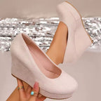 Camille Platform Wedge Pump