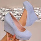 Camille Platform Wedge Pump