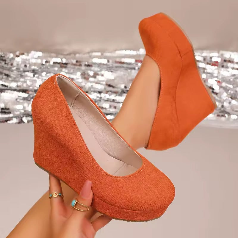 Camille Platform Wedge Pump