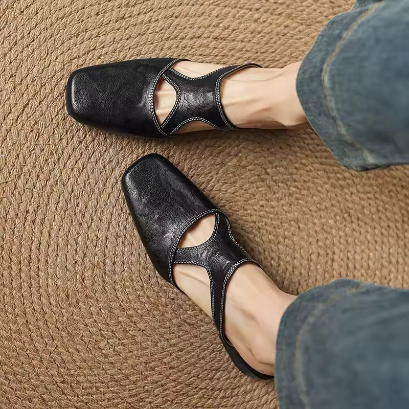 Celine Cutout Leather Mule