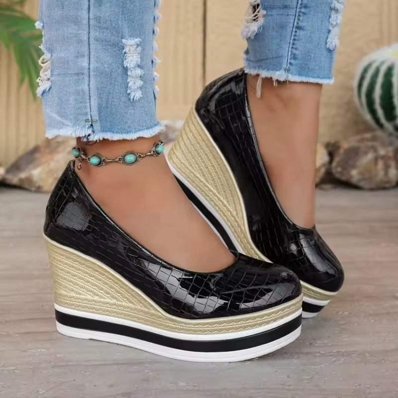 Marbella Croc Wedge