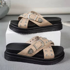 The Cassidy Studded Platform Sandal