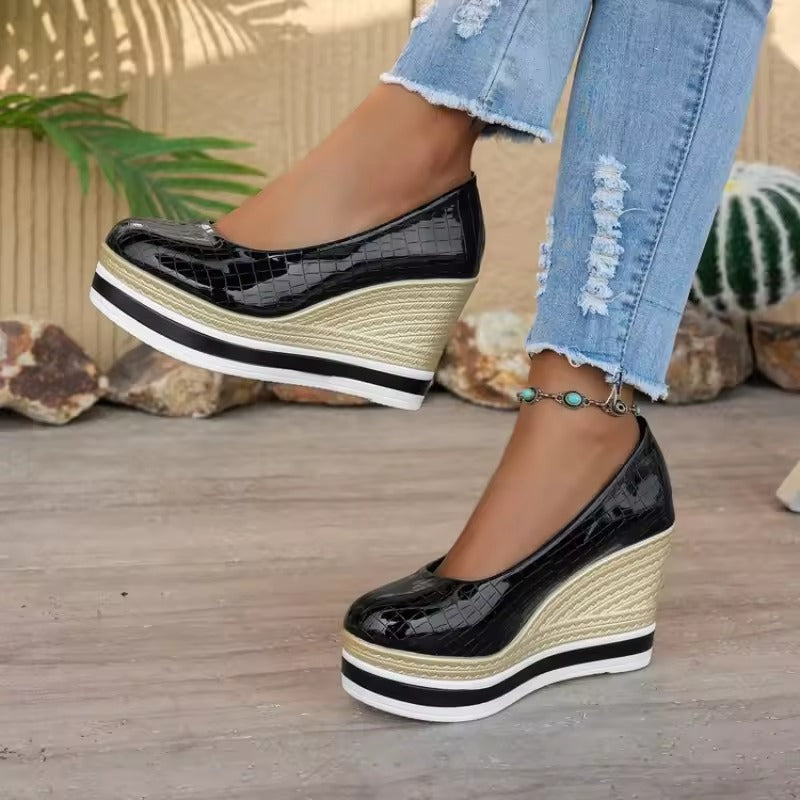 Marbella Croc Wedge