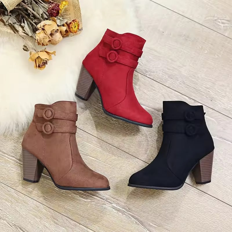 The Loretta Buckle Bootie