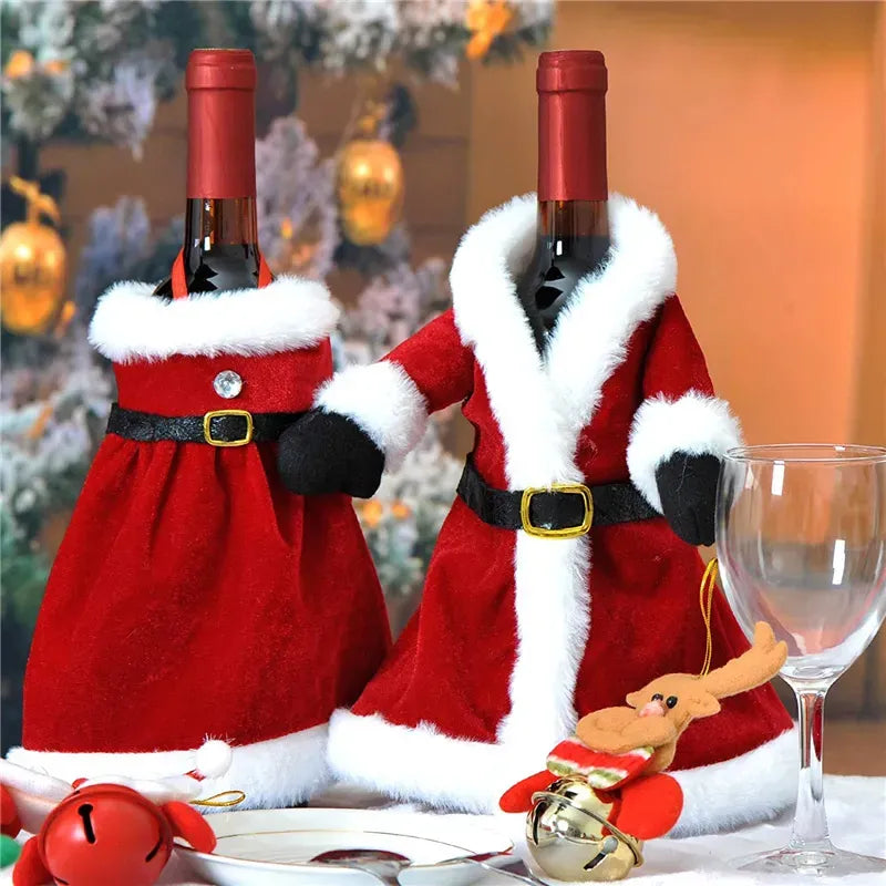 Christmas Cheer Wine Bottle Wraps