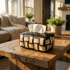 The Beaumont Checkerboard Tissue Box