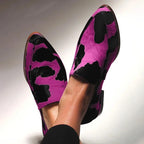 Dakota Cow Print Slip-On Loafer