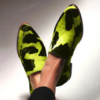 Dakota Cow Print Slip-On Loafer